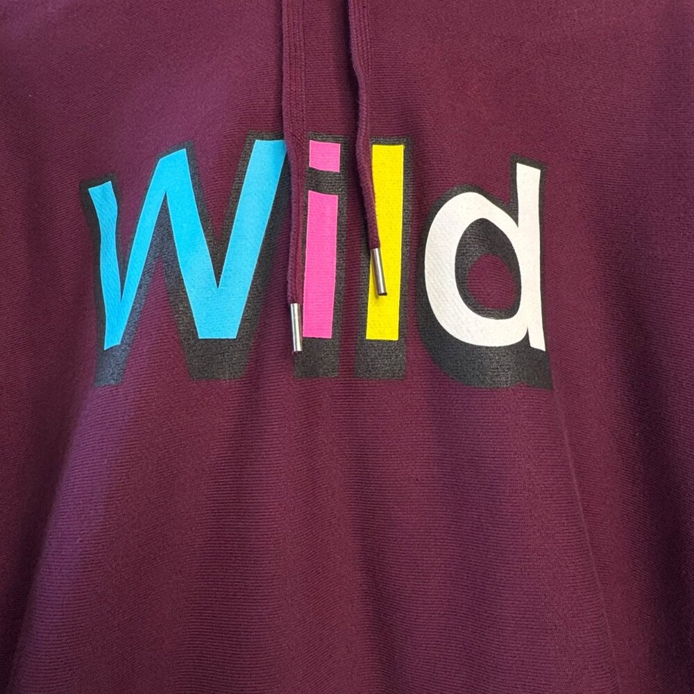 THE HUNDREDS UNO Graphic Hoodie Mens L NWT Wild Burgundy Sweatshirt NEW Large - Picture 5 of 14